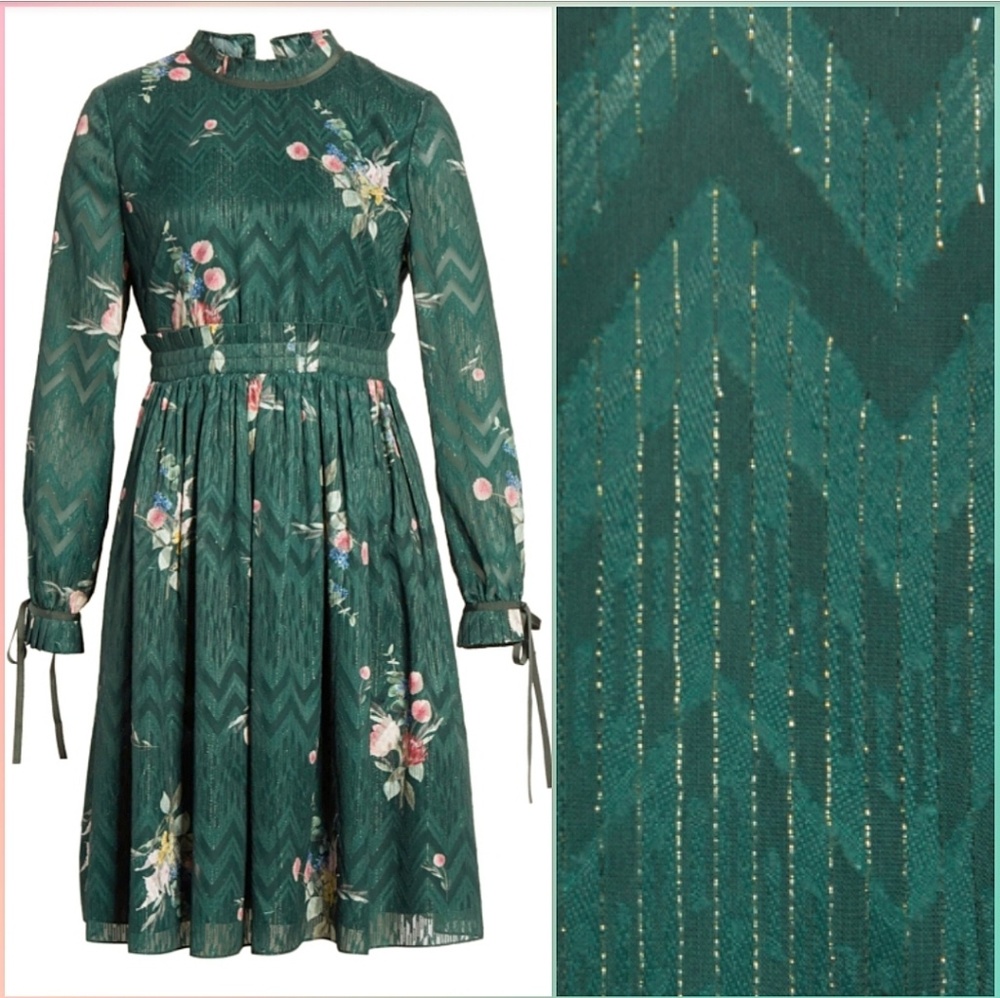 🍒NWT🍒 TED BAKER ELEGANT MIDI DRESS